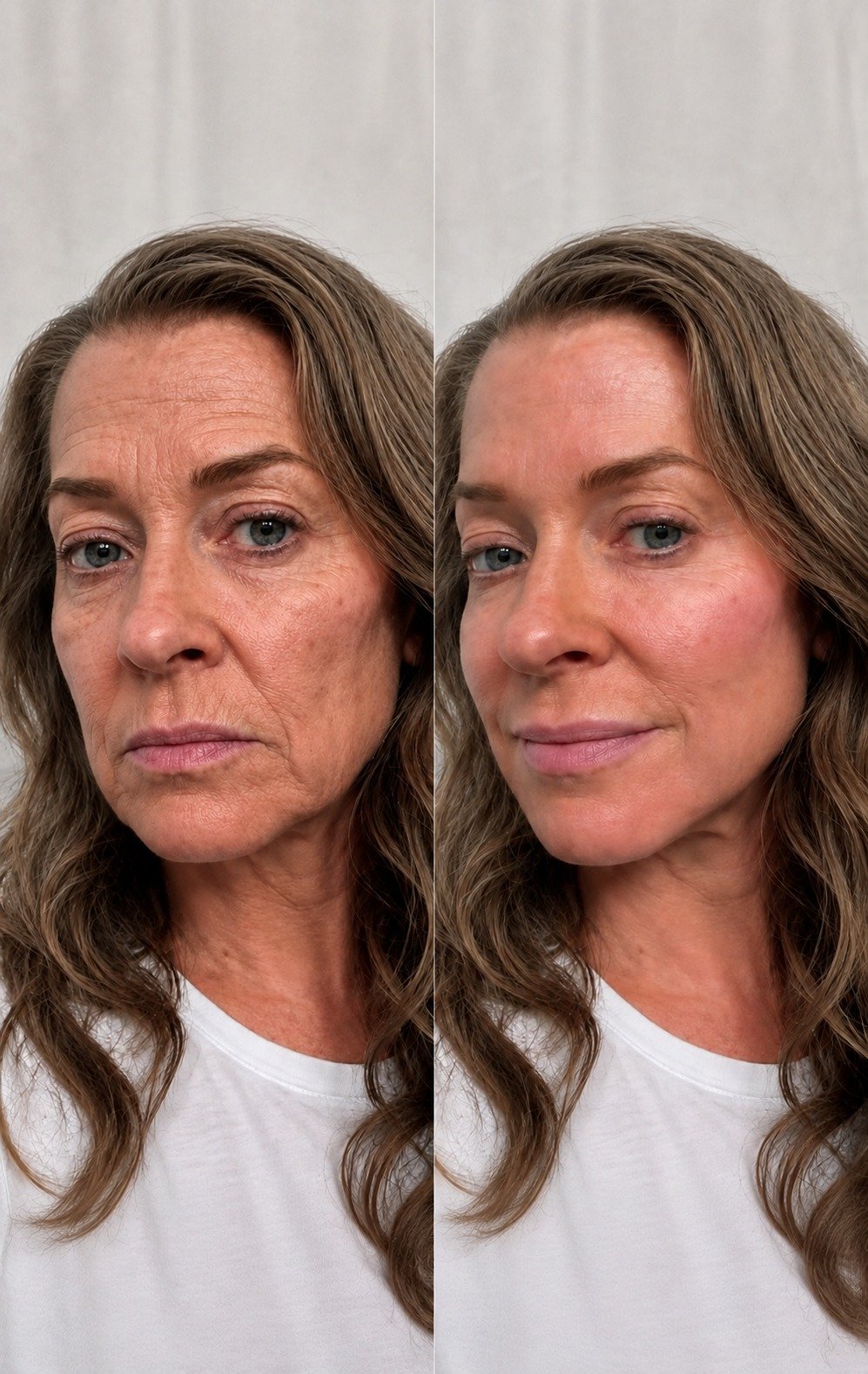 Antes e depois — Aluna 1